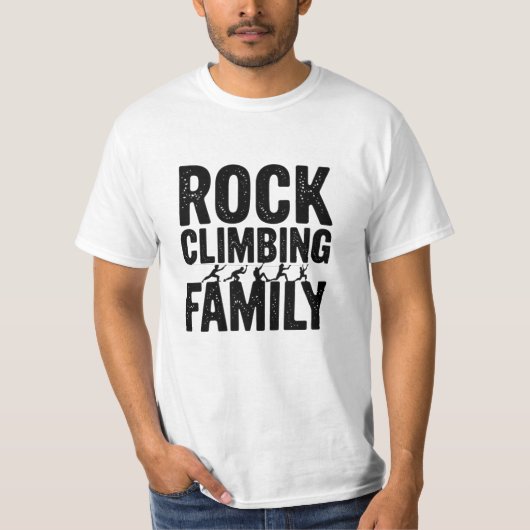Fun Rock Klimmen Design T-shirt (Voorkant)