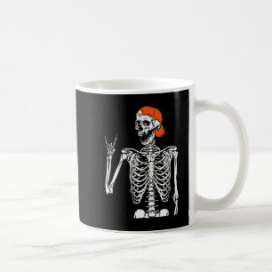 Fun Rocker Skeleton Hand Rock on Costume Halloween Koffiemok