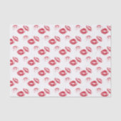 FUN! Rode lipstick Prints Tissuepapier (Voorkant)