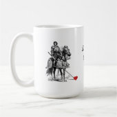 Fun Romantic Knight in Shining Armor Humor Koffiemok (Links)