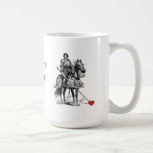 Fun Romantic Knight in Shining Armor Humor Koffiemok
