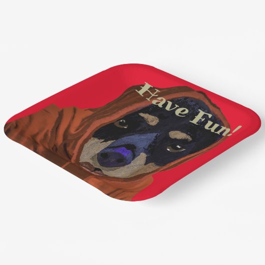 Fun Rottweiler Papieren Bordje (Gebogen)