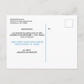 Fun Row Boat Blue I'm Moving Aankondigingskaart (Achterkant)