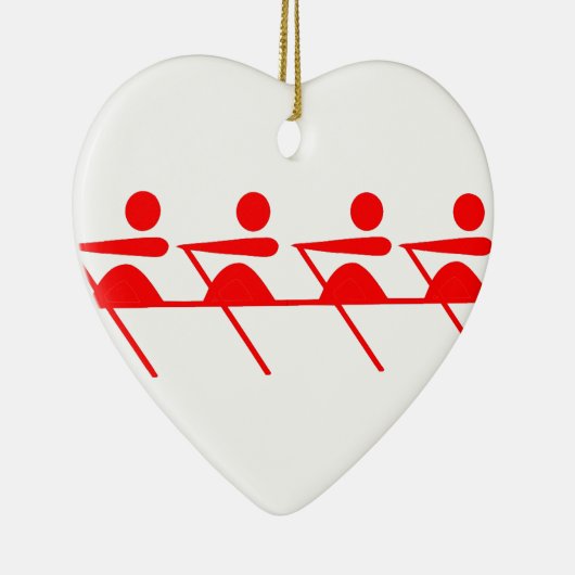 Fun Rowing club Keramisch Ornament (Rechts)