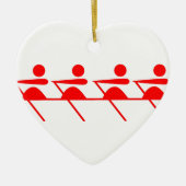 Fun Rowing club Keramisch Ornament (Voorkant)