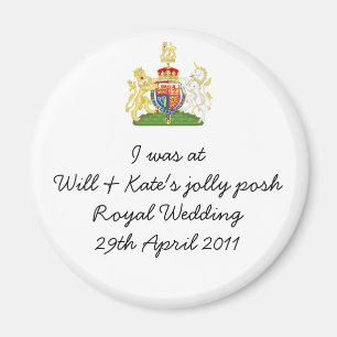 Fun Royal Wedding souvenir magnet