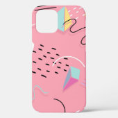 Fun roze 1990-videokaart Throwback Case-Mate iPhone Case (Achterkant)