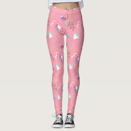 Fun roze 1990-videokaart Throwback Leggings