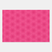 Fun roze en groen modern design inpakpapier vel (Voorkant 3)