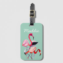 Fun roze flamingo waterverf illustratie
