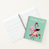 Fun roze flamingo waterverf illustratie notitieboek (Binnen)