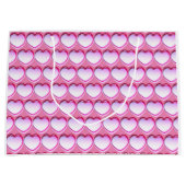 Fun roze harten - groot cadeauzakje (Voorkant)