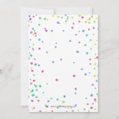 Fun roze paarse blue donuts verjaardagsfeest kaart (Achterkant)