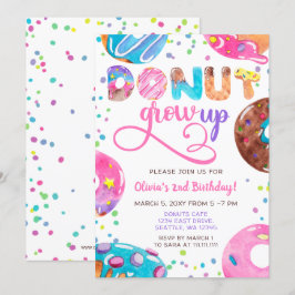 Fun roze paarse blue donuts verjaardagsfeest kaart