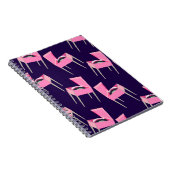 Fun roze Retrorecord Notitieboek (Rechterzijde)