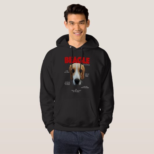 Fun rules for the beagle hoodie (Voorkant volledig)