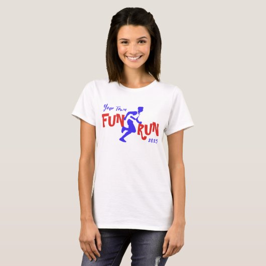 Fun Run Design T-shirt (Voorkant volledig)