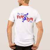 Fun Run Design Tri-Blend Shirt (Achterkant)