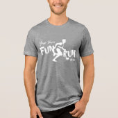 Fun Run Design Tri-Blend Shirt (Voorkant)