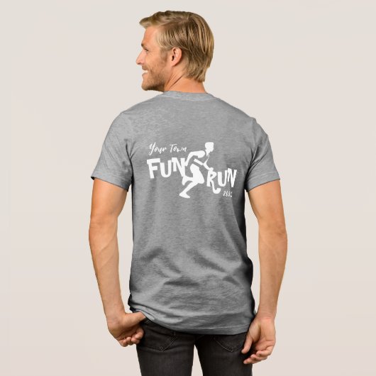 Fun Run Design Tri-Blend Shirt (Voorkant)