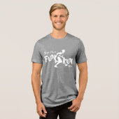 Fun Run Design Tri-Blend Shirt (Voorkant volledig)
