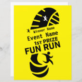 Fun Run Event Want Charity Promotion Prize (Voorkant / Achterkant)