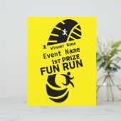 Fun Run Event Want Charity Promotion Prize (Staand voorkant)