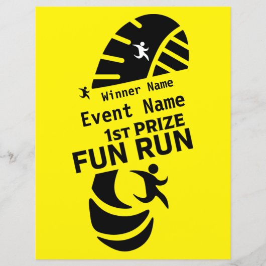 Fun Run Event Want Charity Promotion Prize (Voorkant)