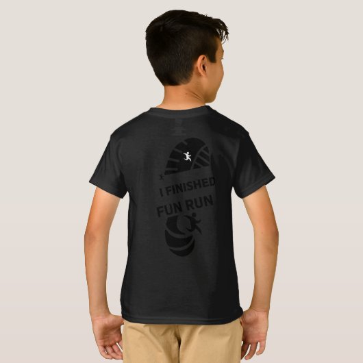 Fun Run Event Want Charity Promotion Prize 2-to-1 T-shirt (Achterkant volledig)