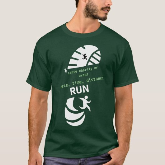 Fun Run Event Want Charity Promotion Prize 2-to-1 T-shirt (Voorkant)