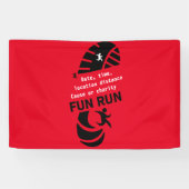 Fun Run Event Want Charity Promotion T-Shirt Coff Spandoek (Horizontaal)