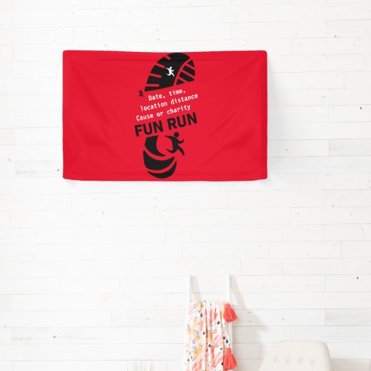 Fun Run Event Want Charity Promotion T-Shirt Coff Spandoek (Insitu)