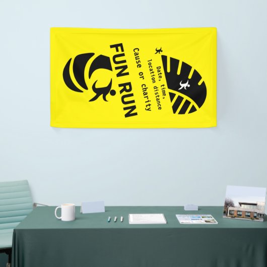 Fun Run Event Want Charity Promotion T-Shirt dan Spandoek (Beurs)