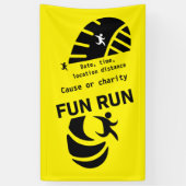 Fun Run Event Want Charity Promotion T-Shirt dan Spandoek (Verticaal)