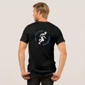 Fun Run / Marathon / Sportdag Ontwerp Tri-Blend Shirt (Achterkant volledig)