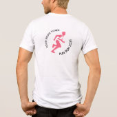 Fun Run / Marathon / Sportdag Ontwerp Tri-Blend Shirt (Achterkant)