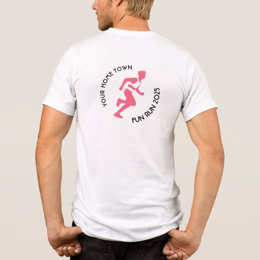 Fun Run / Marathon / Sportdag Ontwerp Tri-Blend Shirt (Achterkant)