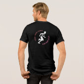 Fun Run / Marathon / Sportdag Ontwerp Tri-Blend Shirt (Achterkant volledig)