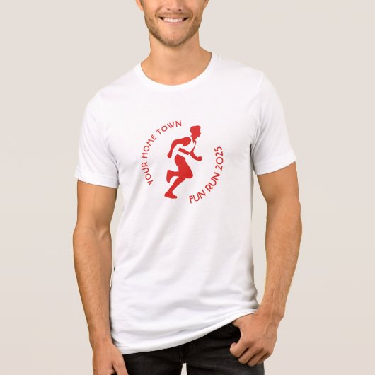 Fun Run / Marathon / Sportdag Ontwerp Tri-Blend Shirt (Voorkant)