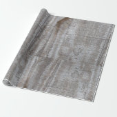 Fun, Rustic, Grey, Barnwood Cadeaupapier (Uitgerold)