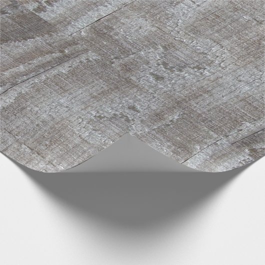 Fun, Rustic, Grey, Barnwood Cadeaupapier (Hoek)