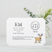 Fun Rustic-kerstrendierentuin Kaart (Staand voorkant)