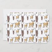 Fun Rustic-kerstrendierentuin Kaart (Achterkant)