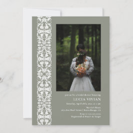 Fun Sage Groen Minimalistisch Foto Vrijgezellenfee Kaart