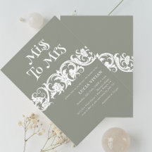 Fun Sage Groen Minimalistisch Vrijgezellenfeest