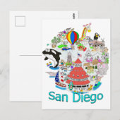 Fun San Diego Californië Briefkaart (Voorkant / Achterkant)