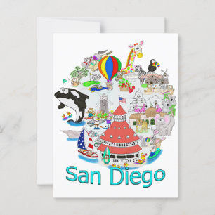 Fun San Diego Californië Briefkaart