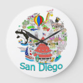 Fun San Diego Californië Grote Klok (Voorkant)