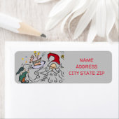 **FUN SANTA CHRISTMAS** RETURN ADRES ETIKET (Insitu)