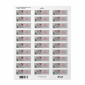 **FUN SANTA CHRISTMAS** RETURN ADRES ETIKET (Full Sheet)